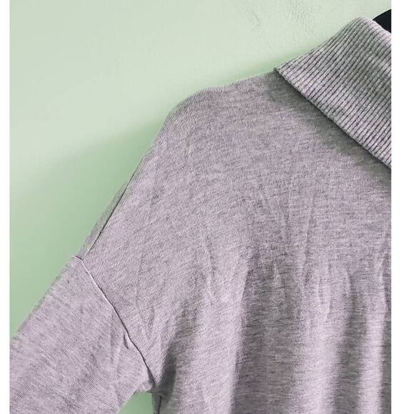 NWT! Michael Stars Madison Brushed Jersey Lacy Boxy Top Turtleneck Size Medium - Picture 6 of 12